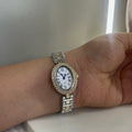 Dual tone diamond watch