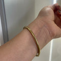 Plain gold bracelet