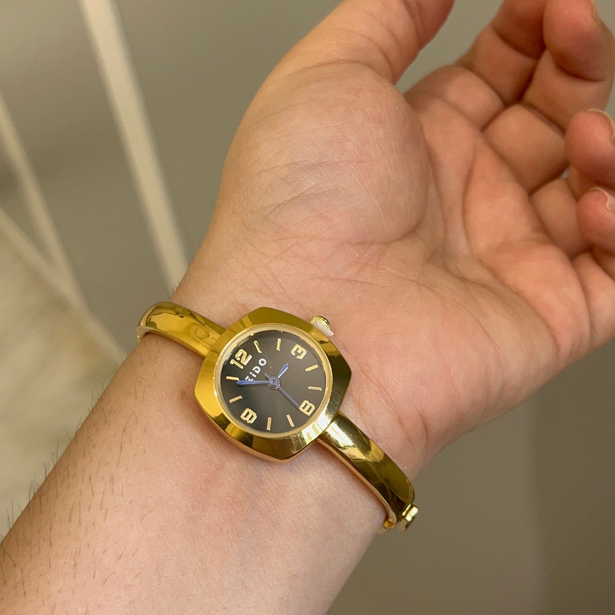 Gold bracelet watch