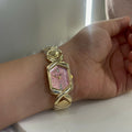 Pink dail watch