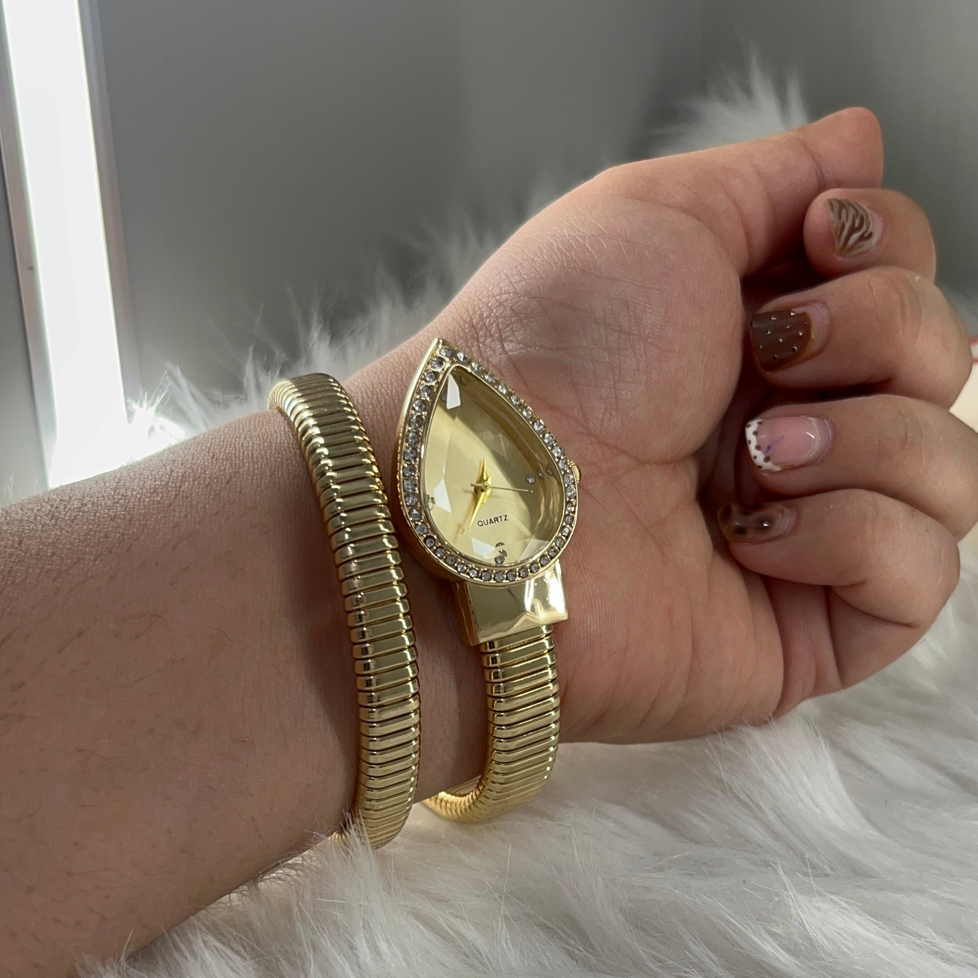 Gold Snake watch