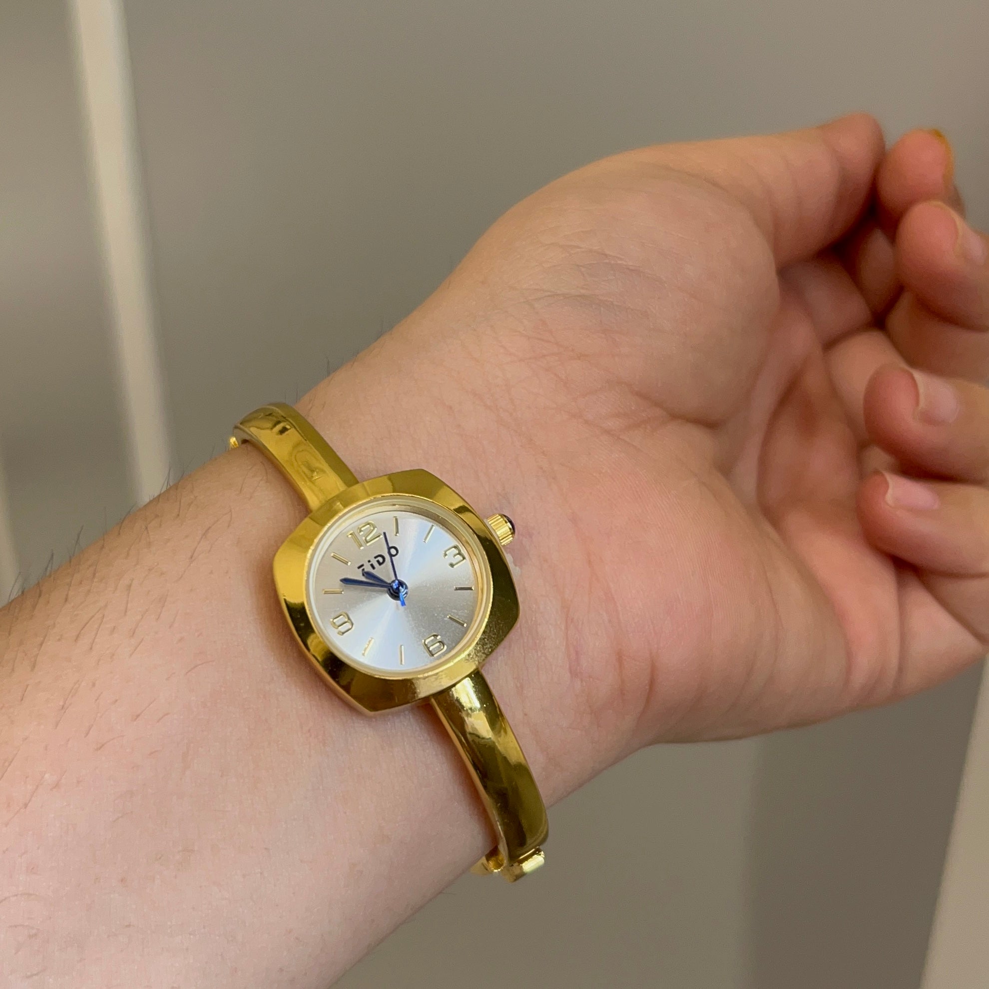 Gold bracelet watch