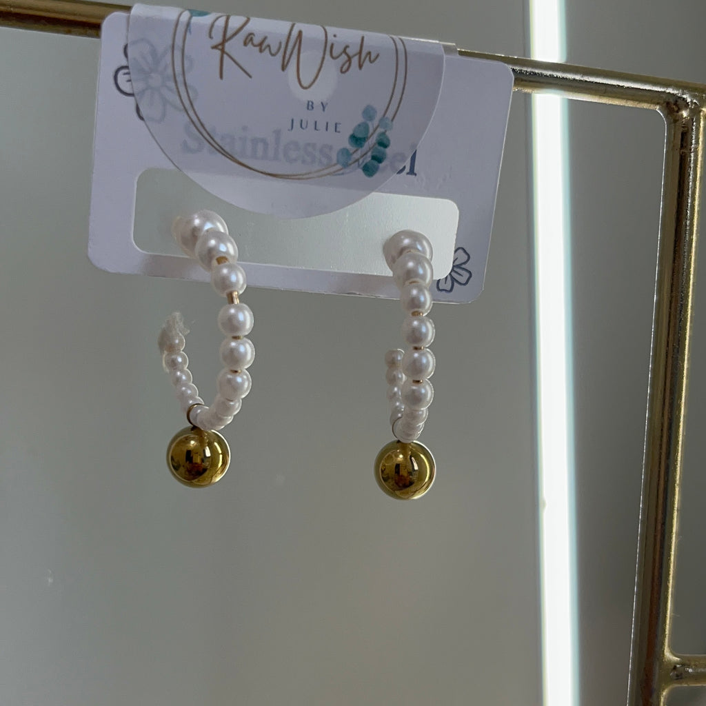Pearl hoops