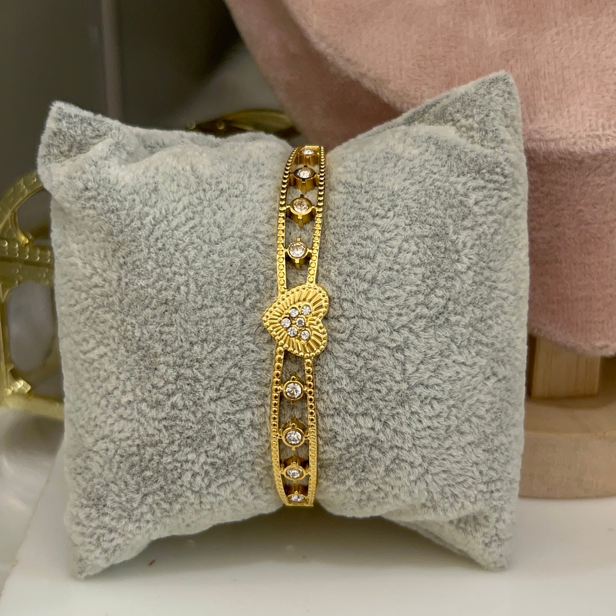 Golden love bracelet