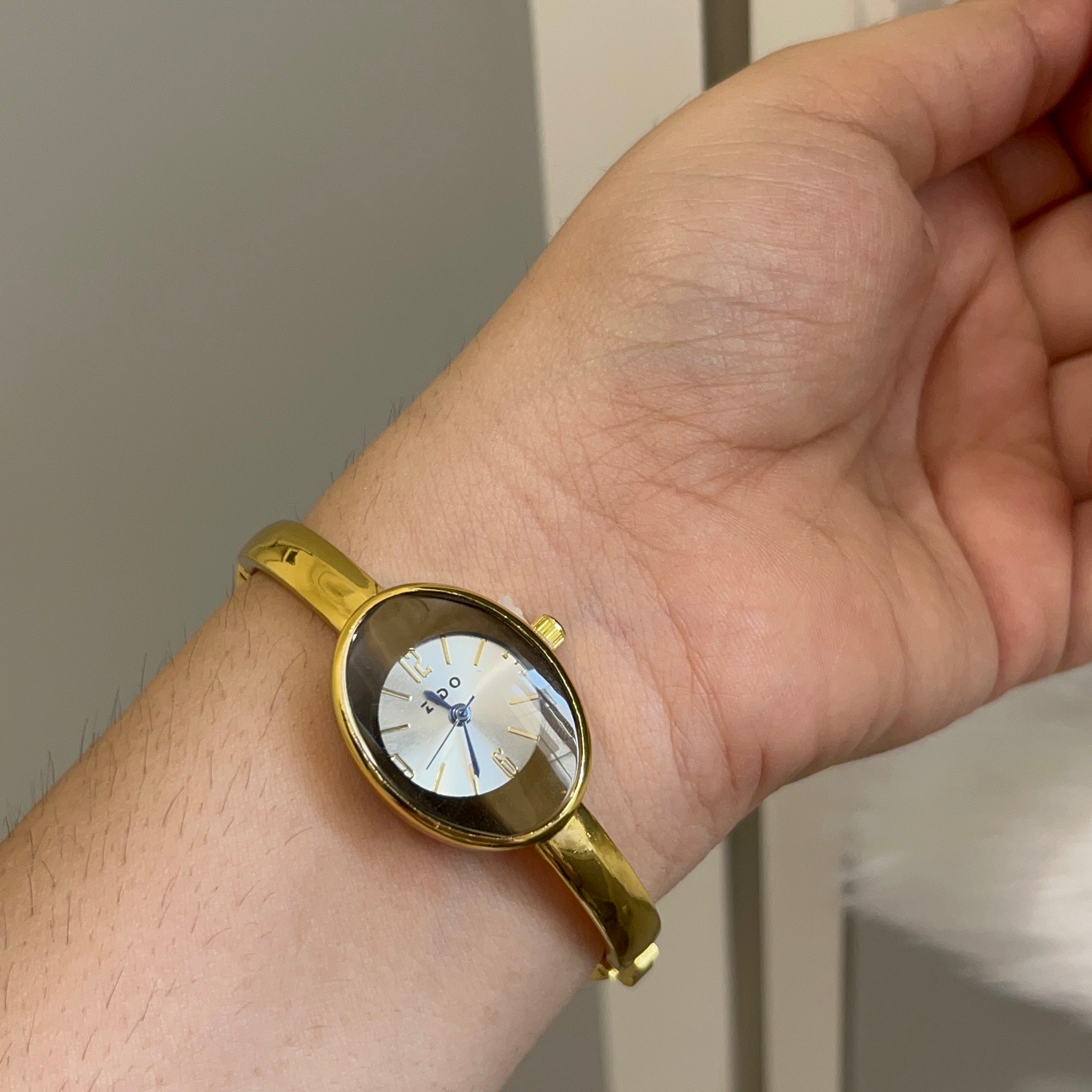 Gold bracelet watch