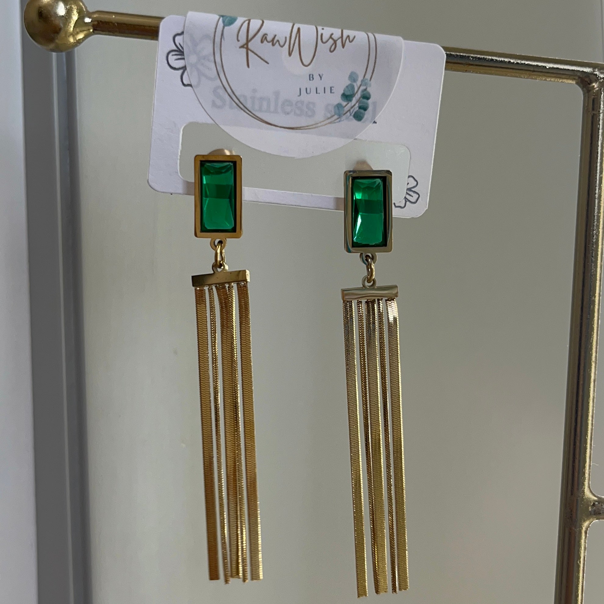 Emerald Green earrings
